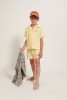! yellow stripped shirt!