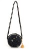 Cross Body bag Black Flower!