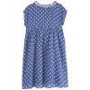 ! blue-mid-length-girl-dress-with-white-polka-dots-emile-and-ida!