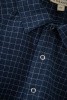 ! BURDOCK SHIRT NAVY YARN DYED CHECK-2 (1)!